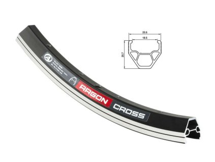 Ráfek Author ACO Argon X7 Cross CNC černá