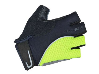 Rukavice Author Team X6 žlutá-neonová/černá (Velikost XS)