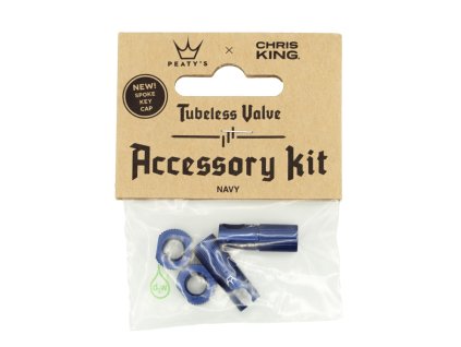 Peaty'S X Chris King (MK2) accessory kit NAVY (PTV2-ACCS-NVY-12)