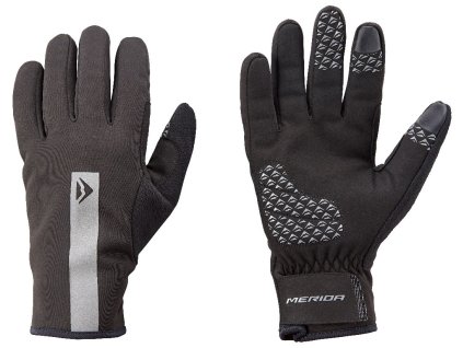 Rukavice Merida dlouhé WINTER černo/šedé (Velikost S)