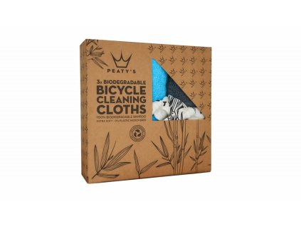 Hadříky PEATY'S BAMBOO BICYCLE CLEANING CLOTHS (3 kusy)