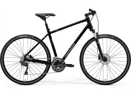 Merida CROSSWAY 300 Glossy Black(Matt Silver) 2023 (Velikost S(47), Rok 2023)