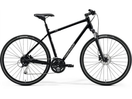 Merida CROSSWAY 100 Glossy Black(Matt Silver) 2023 (Velikost S(47), Rok 2023)