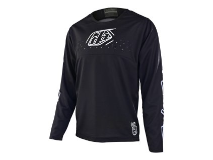 Dres Troy Lee Designs s dlouhým rukávem dětský SPRINT ICON BLACK (32492900) (Velikost XS)