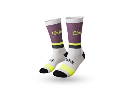 Ponožky Fizik TEAM EDITION LILAC/WHITE (FZKSOCKSTE3820) (Velikost S (35-39))