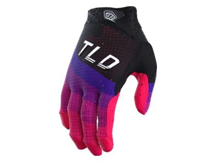 Rukavice Troy Lee Designs AIR REVERB BLACK / GLO RED (40400102) (Velikost S)