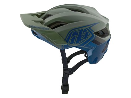 Přilba Troy Lee Designs FLOWLINE SE MIPS BADGE OLIVE / INDIGO (11056805) 2024 (Velikost XS-S)