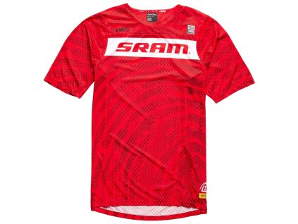 Dres Troy Lee Designs SKYLINE AIR SRAM ROOTS FIERY RED (33749801) (Velikost S)