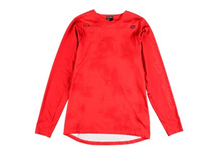 Dres Troy Lee Designs SKYLINE LS CHILL SCATTERED FIRE ORANGE (35399902) (Velikost S)