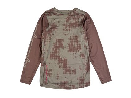 Dres Troy Lee Designs SKYLINE LS CHILL SCATTERED OLIVE (35399901) (Velikost S)