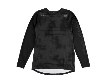 Dres Troy Lee Designs SKYLINE LS CHILL SCATTERED CARBON (35399900) (Velikost S)
