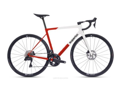 Superior RR 9.4 Gloss Red/White 2025 (Velikost 490mm (XS), Rok 2025)