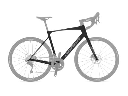 AUTHOR Rám+vidlice Charisma 55 2025 černá-matná/stříbrná (Velikost 48, Rok 2025)