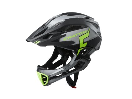 Přilba Cratoni C-Maniac Pro black-lime matt 2024 (Velikost S-M (53-56 cm), Rok 2024)