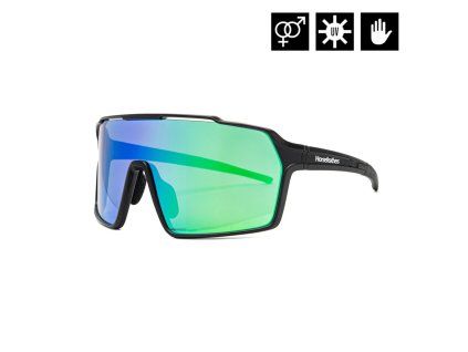 Brýle Horsefeathers Neutron (matt black/mirror green)