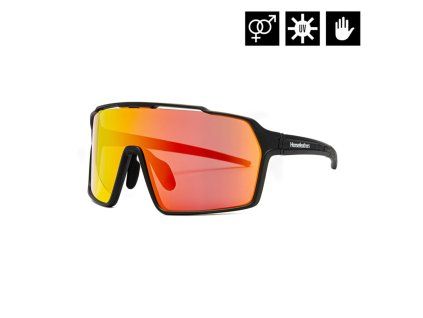 Brýle Horsefeathers Neutron (matt black/mirror red)