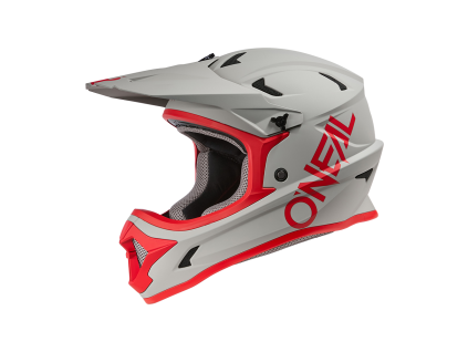 Přilba O'Neal Sonus Solid V.25 grey/red (Velikost L (59-60 cm))