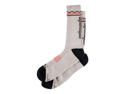 Ponožky Troy Lee Designs PERFORMANCE SOCKS CHECKA LIGHT GRAY (85306401) (Velikost S/M)