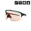 Brýle Horsefeathers Recoil Photochromic matt black/mirror red