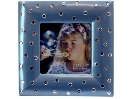 ramecek puntik modra