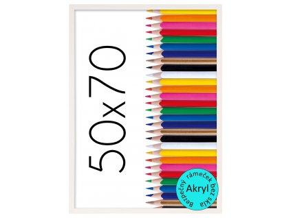 Fotorámeček Tosca 50x70 bílý