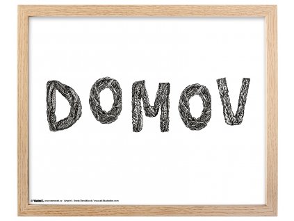 Rámeček Anet dřevo 40x50 plexi