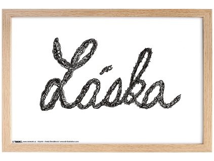 Rámeček Anet dřevo 40x60