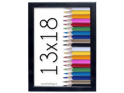 ramecek polaris cerny 13x18