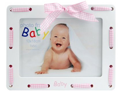 Rámeček Mašle růžový 10x15