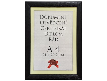 Fotorámeček Clichy 21x29,7 - A4 černý