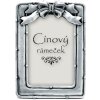Cínový rámeček mašlička