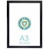 Rámeček natura černý A 3 plexi