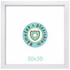 Rámeček natura bílý 30x30 plexi