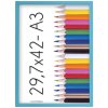 Fotorámeček Polaris modrý 29,7x42 - A3