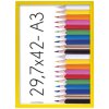 Fotorámeček Polaris žlutý 29,7x42 - A3