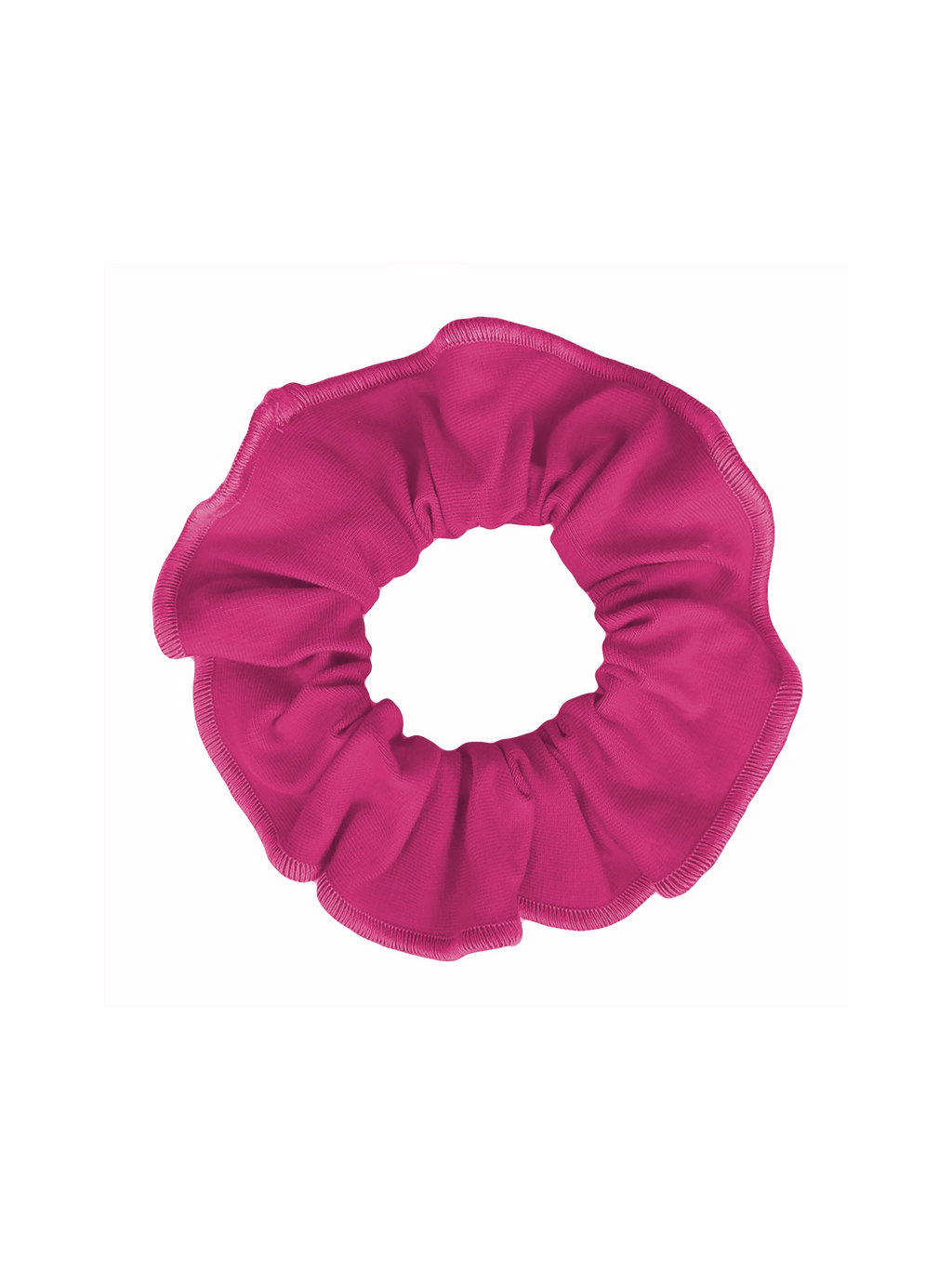 Gumička do vlasů - scrunchie - růžová elastická bavlna