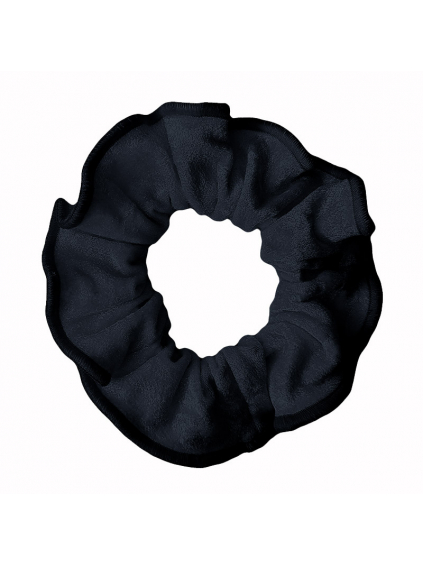 Gumička do vlasů - scrunchie - černý samet