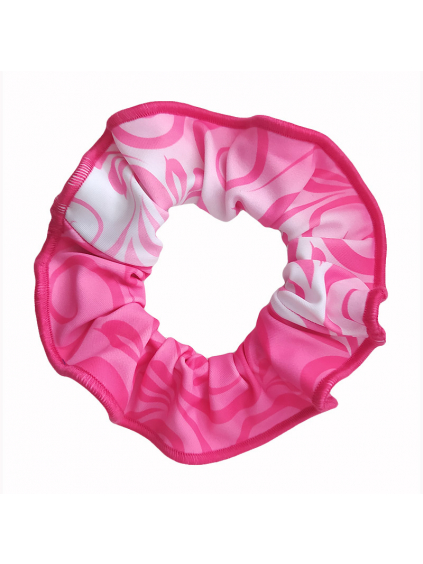 Gumička do vlasů - scrunchie - t311 růžová