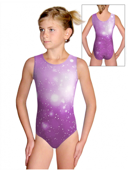 Gymnastický dres D37r t207 fialová