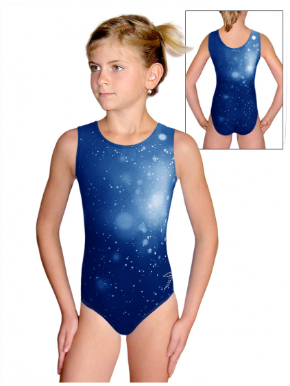 Gymnastický dres D37r t207 tmavě modrá