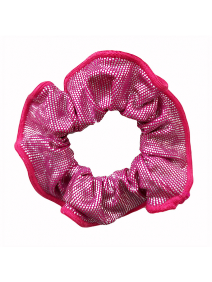 Gumička do vlasů - scrunchie - v392 s leskem