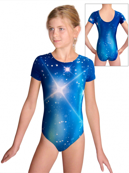 Gymnastický dres  D37kk t151 tmavě modrá