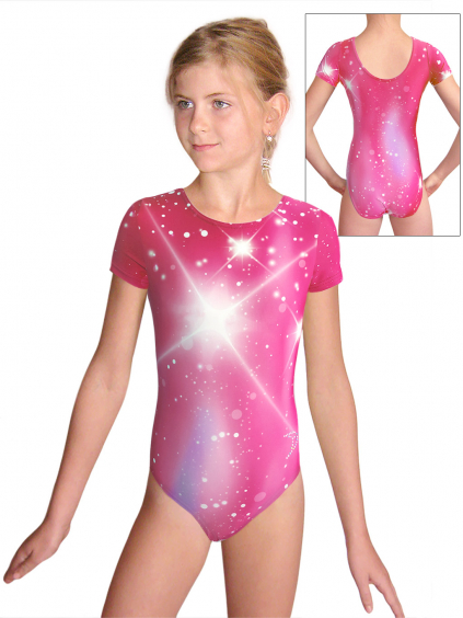 Gymnastický dres  D37kk t151 růžová