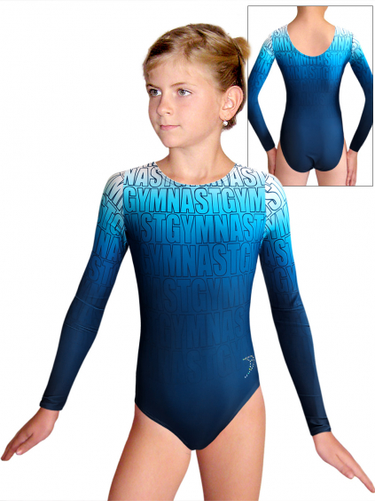 Gymnastický dres D37d t150 modrá