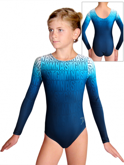 Gymnastický dres D37d t150 modrá