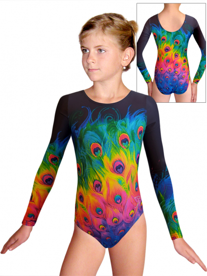 Gymnastický dres D37d t153 barevná