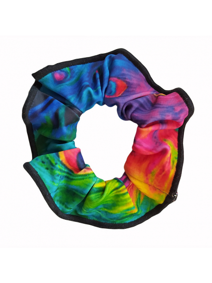 Gumička do vlasů - scrunchie - t153 barevná