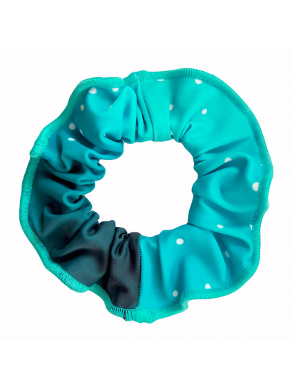 Gumička do vlasů - scrunchie - t146 mentolová