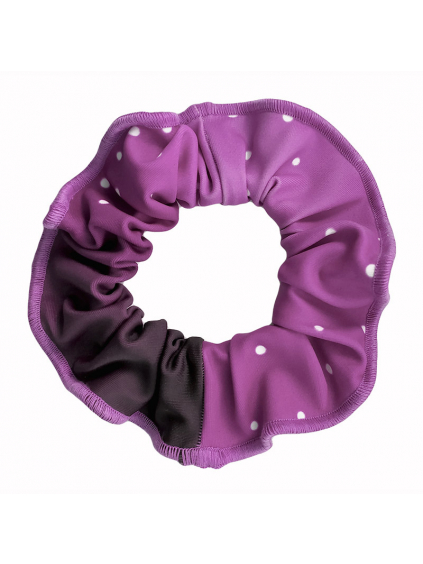 Gumička do vlasů - scrunchie - t146 fialová