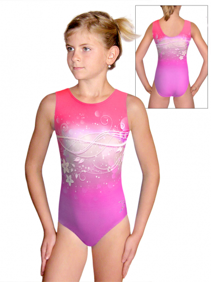 Gymnastický dres D37r t113 růžovofialová